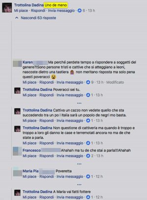 Facebook - I commenti alla notizia della morte di Morientes Diomande