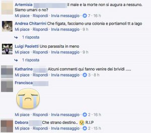 Facebook - I commenti alla notizia della morte di Morientes Diomande