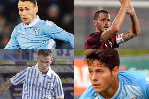 Sport - Calcio - Nei riquadri: Lombardi, Bonucci, Viviani e Rossi