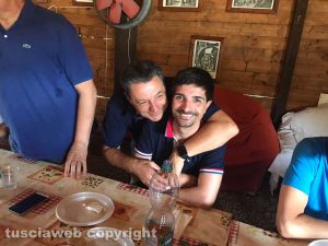 Il pranzo del centrodestra a Tuscania - Giulio marini e Daniele Sabatini