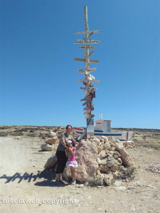 La famiglia De Nicolo in vacanza a Lampedusa