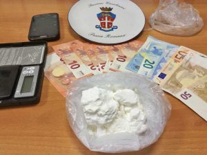 Pescia Romana - La cocaina e il denaro sequestrato