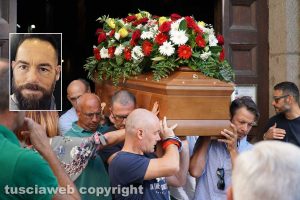 Viterbo - I funerali di Massimiliano Greto