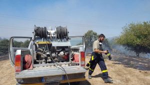 Incendio a Monte Cinghiale