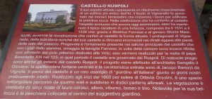 Vignanello - Il nuovo cartello informativo su castello Ruspoli