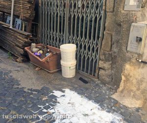 Viterbo - Degrado in via Romanelli