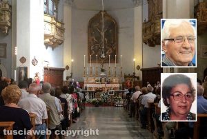 Vetralla - I funerali Luciano Di Gregorio e Luigina Graziani