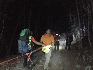 Pellegrino recuperato sul sentiero dal soccorso alpino