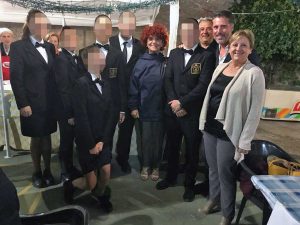 La foto pubblicata dal prof dopo la festa del Pd
