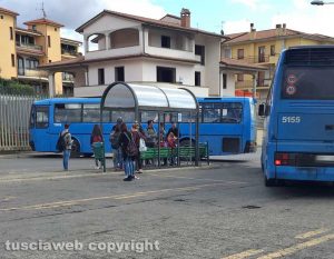 La fermata Cotral a Montefiascone