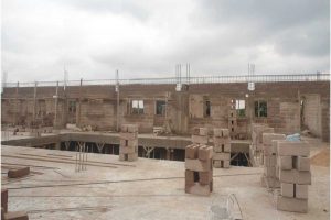 Il cantiere della scuola “Mama wa Bolingo”