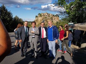 I presidenti della Croce Rossa italiana e spagnola a Bagnoregio