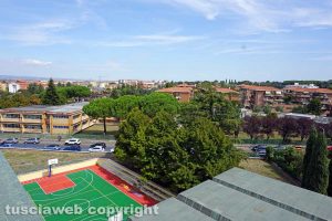 Veduta del campo da basket dell'Egidi