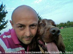 Egidio Locatelli col suo setter