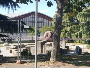 Iniziati i lavori di riqualificazione della Fontana Sfera