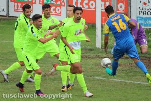 Sport - Calcio - Viterbese - L'esultanza di Jefferson
