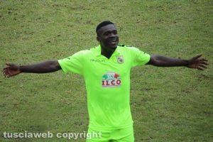 Sport - Calcio - Viterbese - L'esultanza di Bismark Ngissah