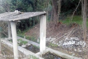 Graffignano - La fontana del Pisciarello nell'incuria