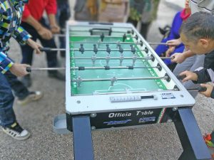 Viterbo - Partita di calciobalilla