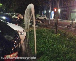 Viterbo - L'irrigatore vicino la stazione di porta Fiorentina