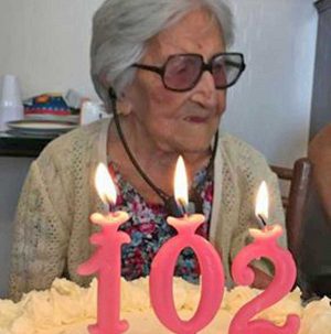 Margherita Agostini compie 102 anni