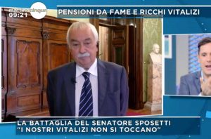 Ugo Sposetti a Mattino 5