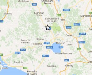 Terremoto - Lieve di scossa a Proceno