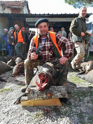 San Martino al Cimino - Battuta di caccia al cinghiale record in località Madonnina dei Cimini