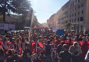 Roma - La manifestazione degli studenti