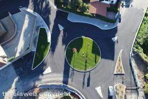Viterbo - La rotonda di via Genova