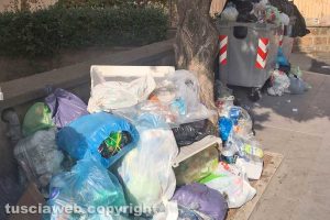 Viterbo - Cumuli di rifiuti a via Oslavia