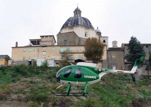 Montefiascone - L'elicottero dei carabinieri