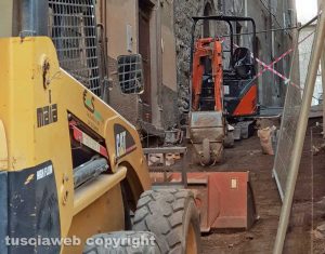 Viterbo - Vicolo del Gesù, i lavoriViterbo - Vicolo del Gesù, i lavori