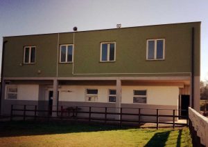Gli spogliatoi del campo da rugby "Sandro Quatrini"