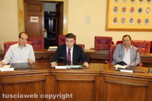 Viterbo - Consiglio provinciale - Elpidio Micci, Alessandro Romoli, Gianluca Grancini