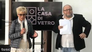 Laura Pace Bonelli, preside della Vanni, con Salvatore Regoli