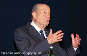Viterbo - Università della Tuscia - Il presidente della Corte costituzionale Paolo Grossi