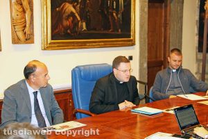 Santino Tosini, don Luigi Fabbri e don Emanuele Germani