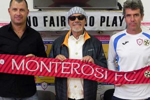 Sport - Calcio - Monterosi - Da sinistra: Daniele Prosia, Luciano Capponi e Carlo Perrone