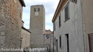 La torre dell'orologio di Bassano in Teverina