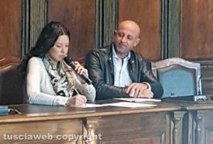 Viterbo - Consiglio comunale - Antonella Sberna e Marco Ciorba