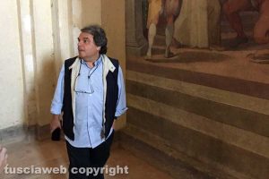 Renato Brunetta a Sipicciano visita gli affreschi della chiesa