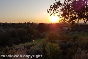 Viterbo - Il tramonto a San Martino al Cimino