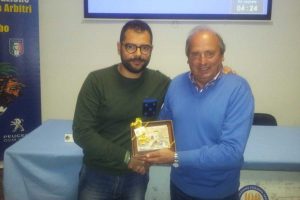 Sport - Calcio - Cristiano Partuini in visita agli arbitri viterbesi