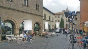 Viterbo - Le riprese del film Troppa Grazia