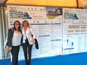 Paestum - La vicesindaca Ciambella alla Borsa del Turismo con la sindaca Chiara Lanari