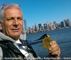 Giancarlo Santia alla maratona di New York