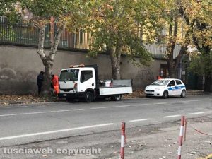 Lavori in viale Francesco Baracca