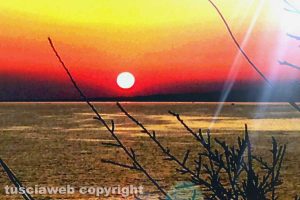 Bolsena - Il tramonto sul lago