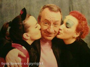 Carlo Fochetti con le figlie Diana e Laura